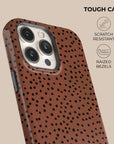 Burnt Orange Polka Dots Phone Case