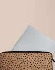Burnt Orange Polka Dots Laptop Sleeve