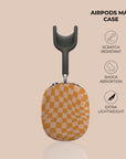 Orange Wave Checkered AirPods Max Case