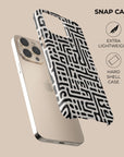 Black & White Maze Phone Case