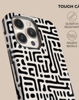 Black & White Maze Phone Case