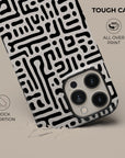 Black & White Maze Phone Case