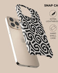 Black & White Curl Phone Case