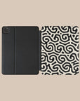 Black & White Curl iPad Case
