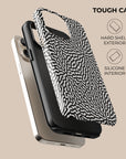 Black & White Tweed Phone Case
