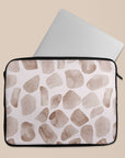 Brown Watercolor Safari Laptop Sleeve