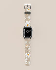 Beige Daisy Apple Watch Band