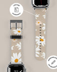 Beige Daisy Apple Watch Band