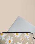 Beige Daisy Laptop Sleeve