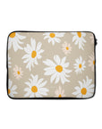 Beige Daisy Laptop Sleeve