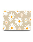 Beige Daisy MacBook Case