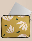 Burnt Yellow Flowers Laptop Sleeve