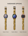 Burnt Yellow Flowers Galaxy Watch Band