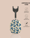 Blue Leafs AirPods Max Case