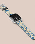 Blue Leafs Apple Watch Band