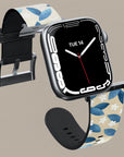 Blue Leafs Apple Watch Band