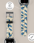 Blue Leafs Apple Watch Band