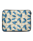 Blue Leafs Laptop Sleeve
