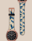 Blue Leafs Galaxy Watch Band
