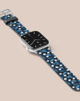 Dark Blue Summer Leafs Apple Watch Band