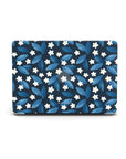 Dark Blue Summer Leafs MacBook Case