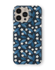 Dark Blue Summer Leafs Phone Case