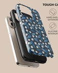 Dark Blue Summer Leafs Phone Case