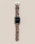 Blue Copper Zebra Apple Watch Band