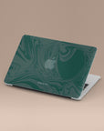 Dark Green Swirl MacBook Case