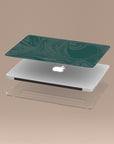 Dark Green Swirl MacBook Case