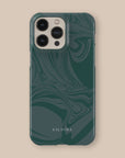Dark Green Swirl Phone Case