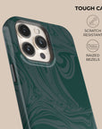 Dark Green Swirl Phone Case