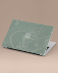 Light Green Swirl MacBook Case