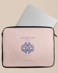 Pink College Club Laptop Sleeve