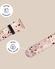 Pink Ditsy Galaxy Watch Band