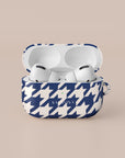 Blue Houndstooth AirPods Case