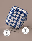 Blue Houndstooth AirPods Case