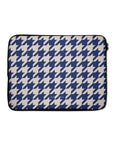 Blue Houndstooth Laptop Sleeve