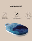 Blue Paint AirTag Holder