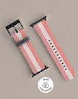 Coral Stripe Apple Watch Band