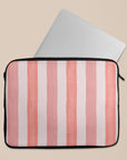 Coral Stripe Laptop Sleeve