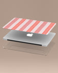 Coral Stripe MacBook Case