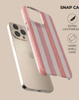 Coral Stripe Phone Case
