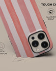Coral Stripe Phone Case