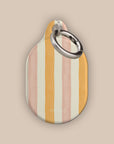 Grooved Orange AirTag Holder