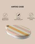 Grooved Orange AirTag Holder