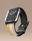 Grooved Orange Apple Watch Band