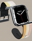 Grooved Orange Apple Watch Band