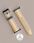 Grooved Orange Apple Watch Band