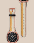 Grooved Orange Galaxy Watch Band